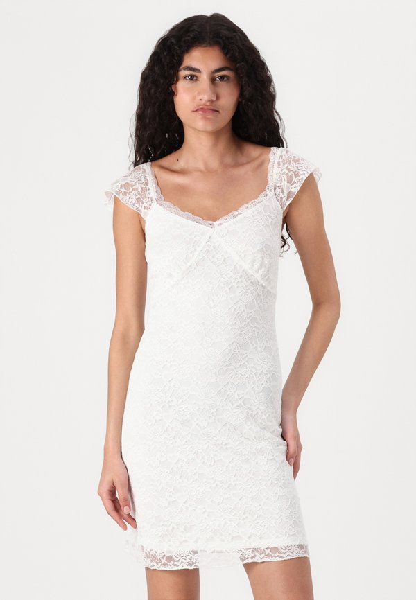 ONLBENA LIFE CAPSLEEVE DRESS - Day dress - cloud dancer2