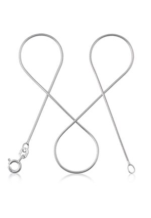 HEARTFELT SCHLANGENKETTE - Halskette - sillberfarben