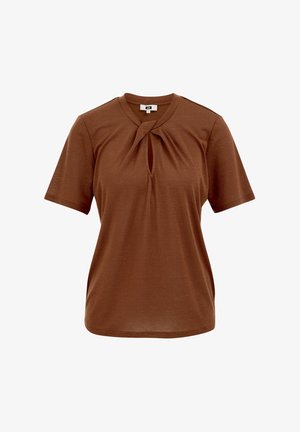 WE Fashion, Majica kratkih rukava s printom - brown