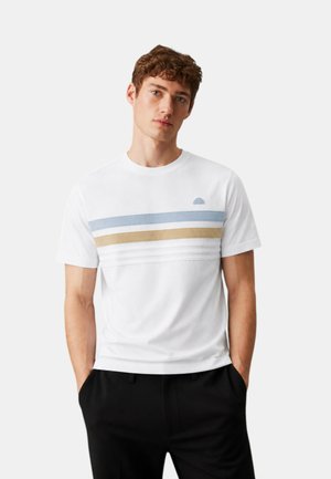 Ellesse, T-SHIRT UOMO ELLESSE BIANCO - T-shirt con stampa - bianco