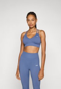 ICANIWILL DEFINE SEAMLESS V SHAPE BRA - Sportski grudnjak sa srednje jakom potporom - dusty twilight blue