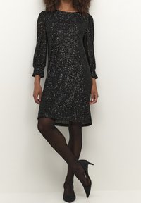 Kaffe Cocktailklänning - mottled black