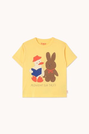 TINYCOTTONS READERS GRAPHIC TEE UNISEX - T-shirt imprimé - mellow yellow