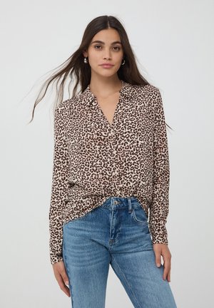Terranova LEOPARDATA - Camicia - beige