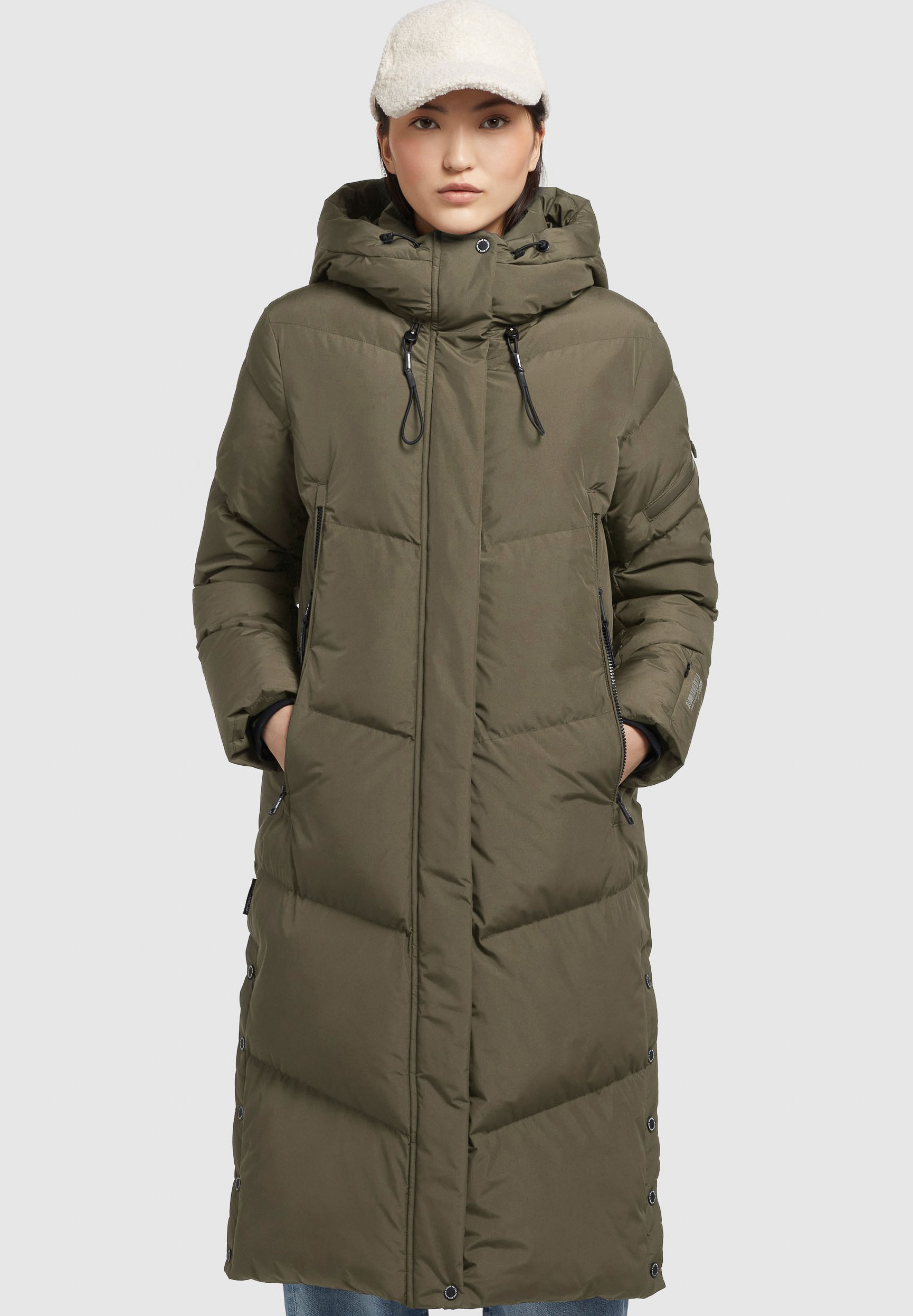 MARIKOO - Giacca Invernale Da Donna Trapuntata Con Pelliccia Sintetica Rimovibile Taglie Xs 3xl Nero Xl 106502684 - Foto 7