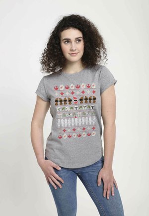Star Wars STAR WARS: CLASSIC UGLY CHRISTMAS - T-shirts print - melange grey