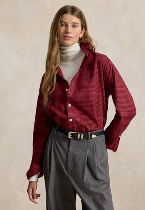 Polo Ralph Lauren, RELAXED FIT COTTON TWILL SHIRT - Chemisier - red/black