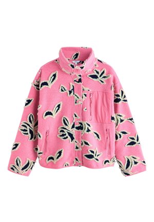 Next, BUTTON THROUGH BORG - Suvejakk - pink floral