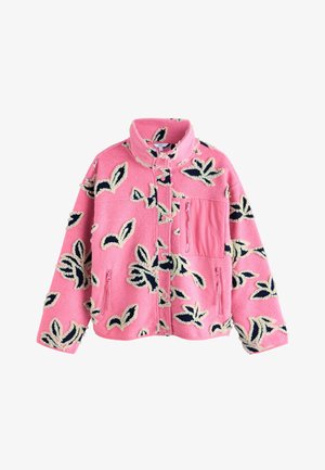 Next, BUTTON THROUGH BORG - Suvejakk - pink floral