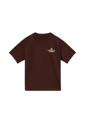 WE Fashion, T-shirts print - dark brown