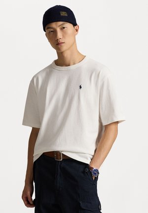 RELAXED FIT LOGO JERSEY T-SHIRT - Tričko s potlačou - deckwash white