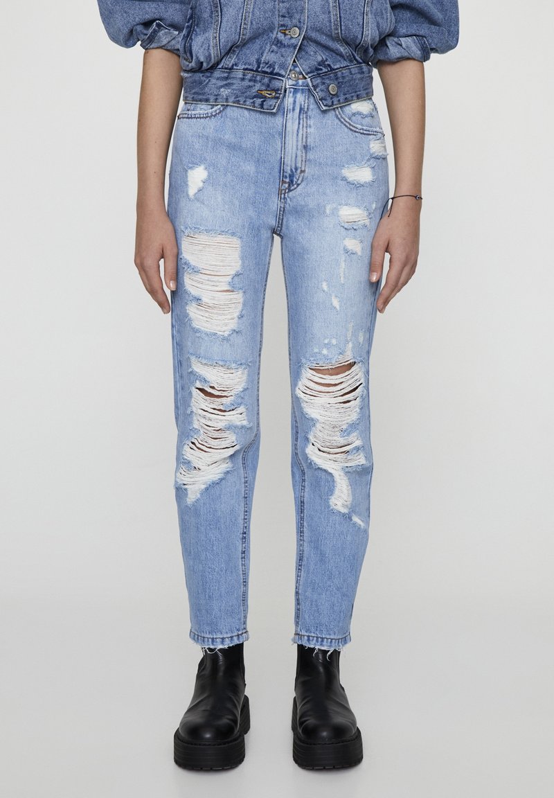 PULL&BEAR Jean slim - light-blue denim