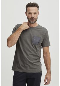 Textured Cotton Sock | Peat Melange main image 0