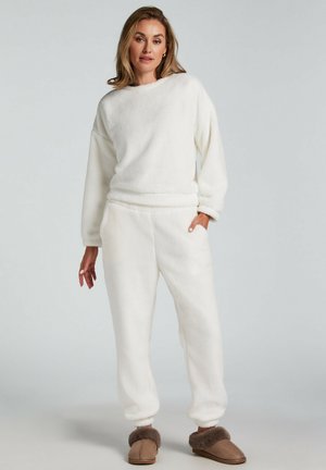 SNUGGLE JOGGERS - Pyjamasbyxor - white