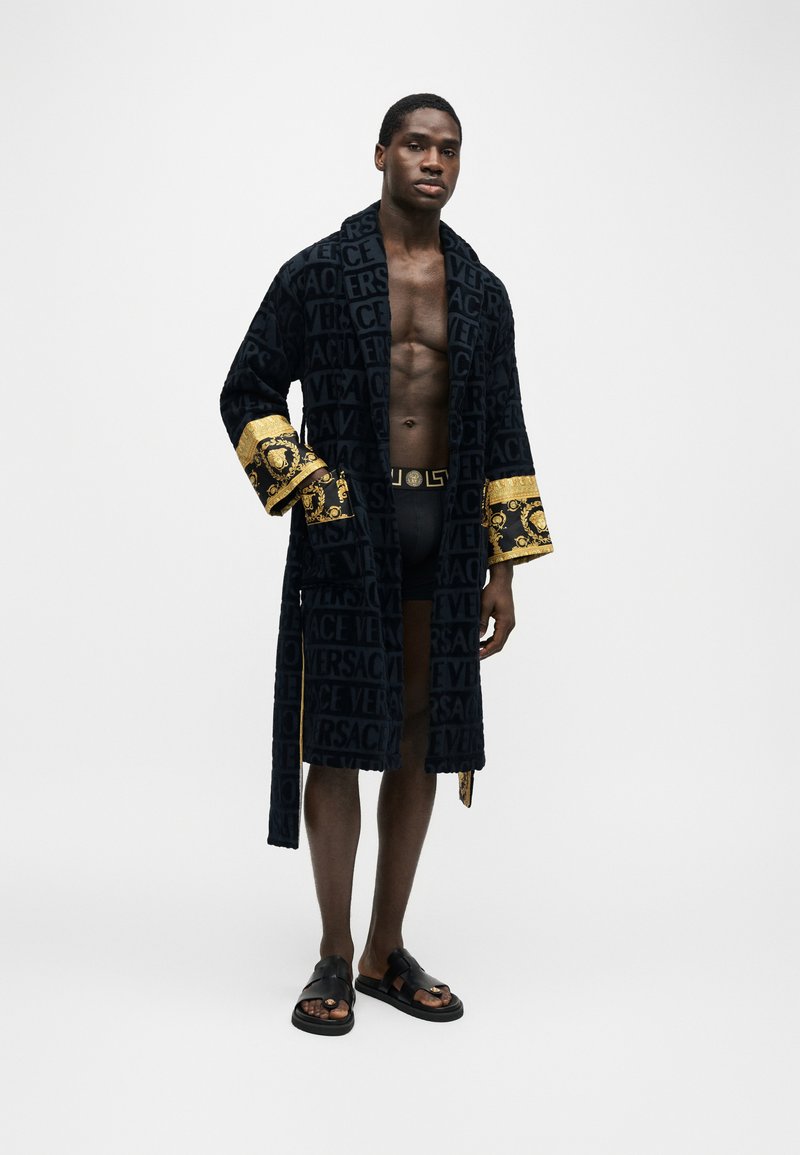 versace black and gold dressing gown BAROQUE HEART BAROQUE UNISEX - W-Homecoming