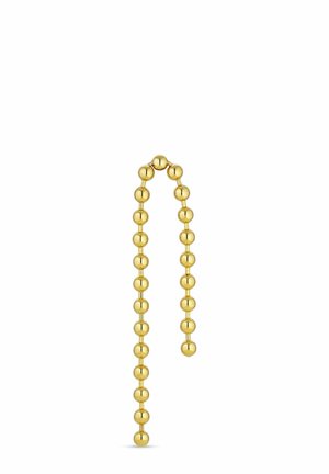 ATOMIC DOUBLE CHAIN STUD LEFT - Single earring - gold plated silver coloured