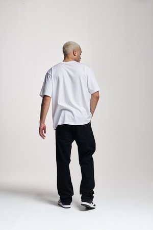 GABRIE BASIC STRAIGHT - Tiesaus kirpimo džinsai - washed black