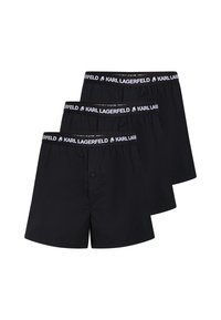 KARL LAGERFELD 3 PACK - Široke boksarice - black