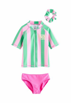 REGULAR FIT - SET   - Bikini - pink green stripe