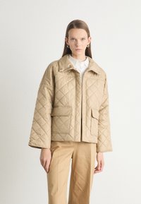 GANT QUILTED JACKET - Ελαφρύ μπουφάν - dark khaki