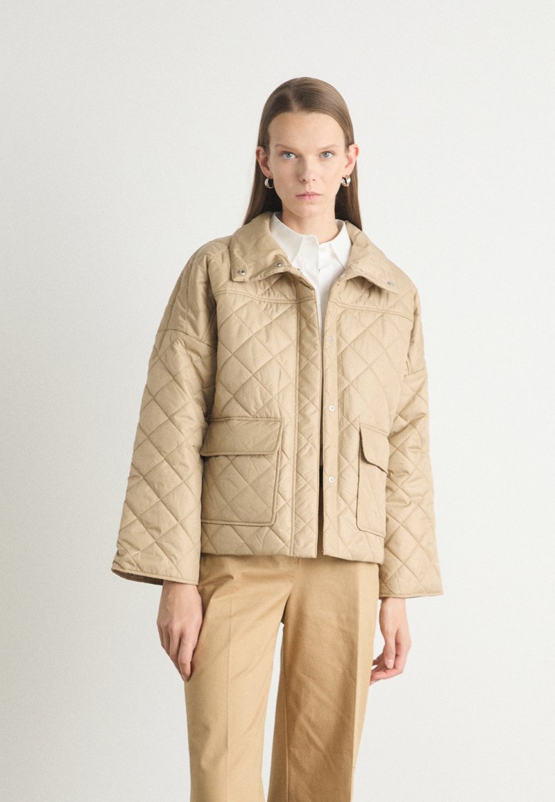 GANT QUILTED JACKET - Ελαφρύ μπουφάν - dark khaki