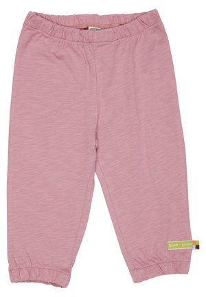 loud + proud SLUB MIT DRUCK ASTER - Pantaloni sportivi - rosa