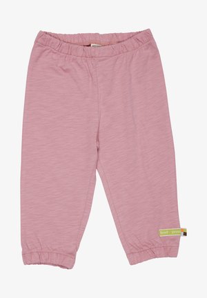loud + proud SLUB MIT DRUCK ASTER - Pantaloni sportivi - rosa