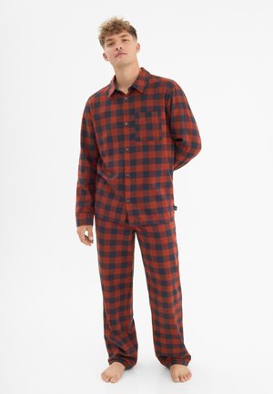 CHECK CLASSIC SET - Conjunto de pijama - orange/blue