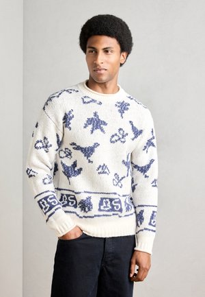 Scotch & Soda EXTRA DROPPED SHOULDER - Πουλόβερ - eggnog