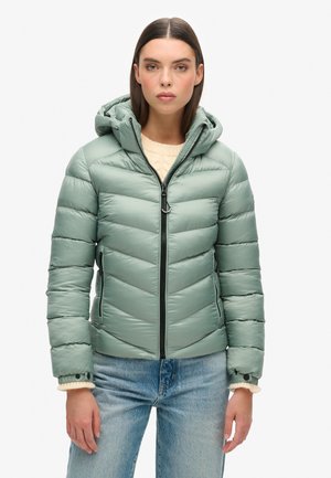 HOODED FUJI - Vinterjacka - light jade green
