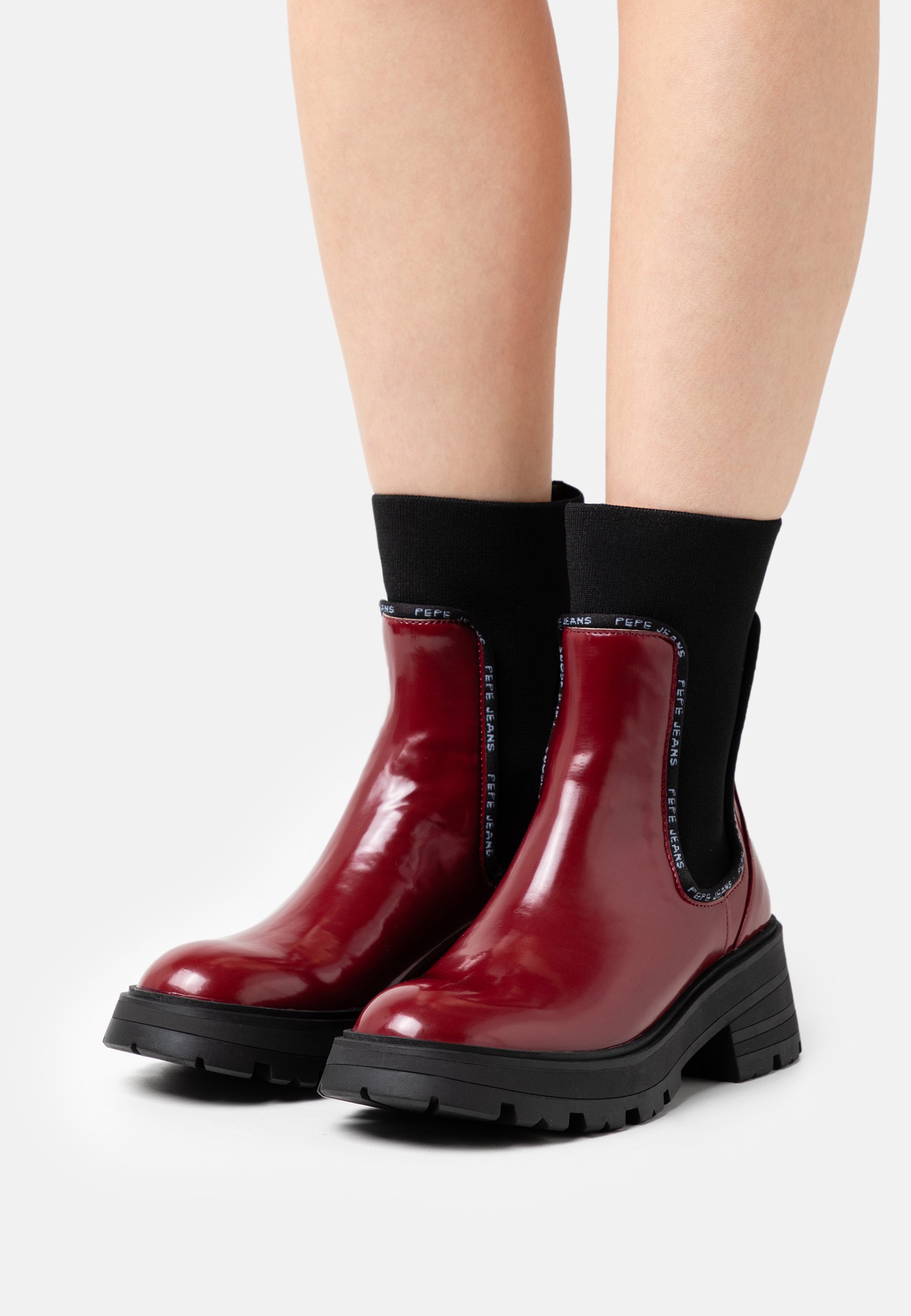 Pepe Jeans SODA CHELSEA - con plataforma - currant/burdeos - Zalando.es