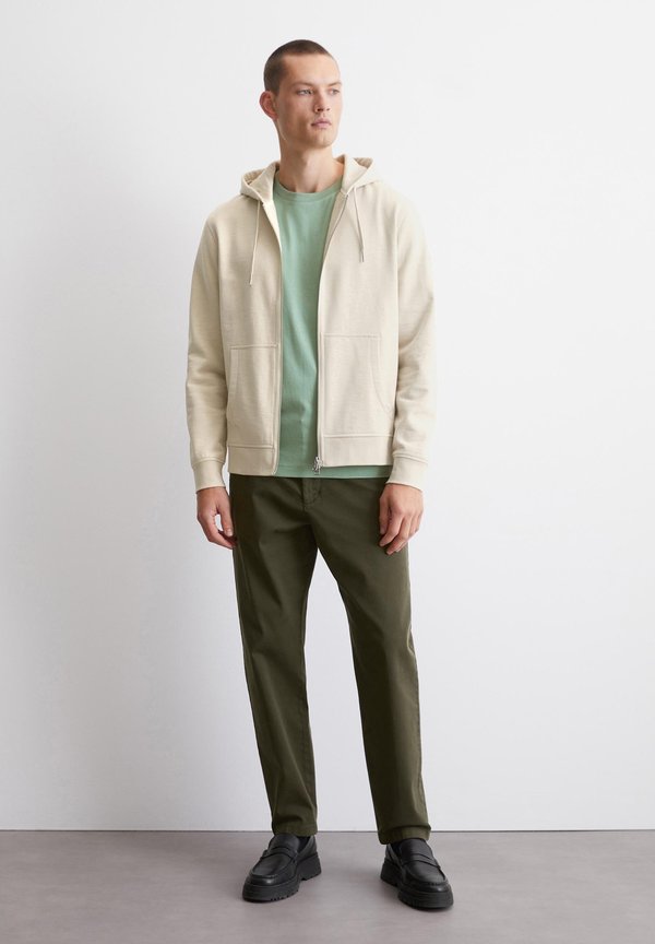 WITH HOOD LONG SLEEVE LOGO PRINT - Sweatshirt - gray silk4