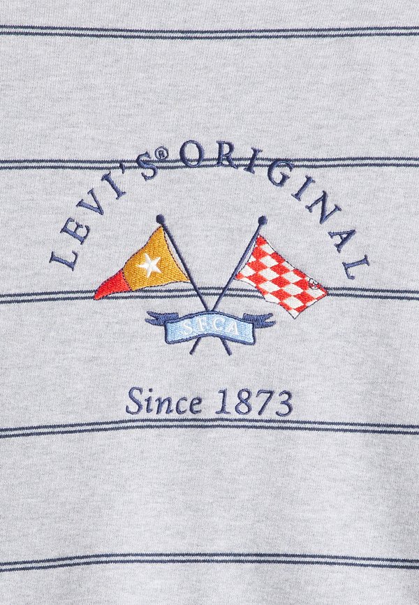 HERITAGE STRIPE CREW - Sweatshirt - heather gray2