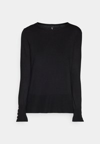 ONLJULIE LIFE LOOSE O-NECK - Trui - black