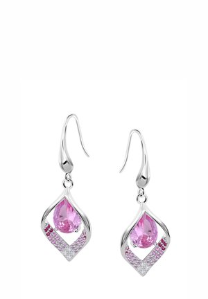 ZIRKONIASTEIN - Boucles d'oreilles - silver-coloured/rosa