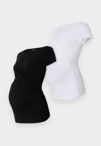 2 PACK - Osnovna majica kratkih rukava - black/white