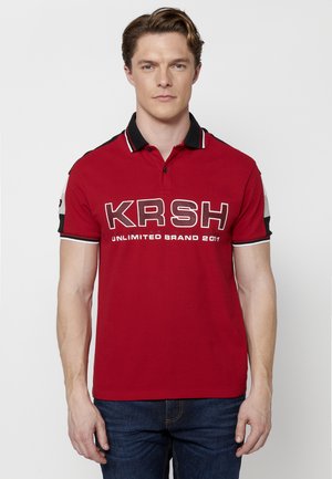 SHORT SLEEVE - Polo marškinėliai - rojo   red