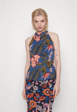 VILA VIMAYA HALTER NECK - Felső - federal blue