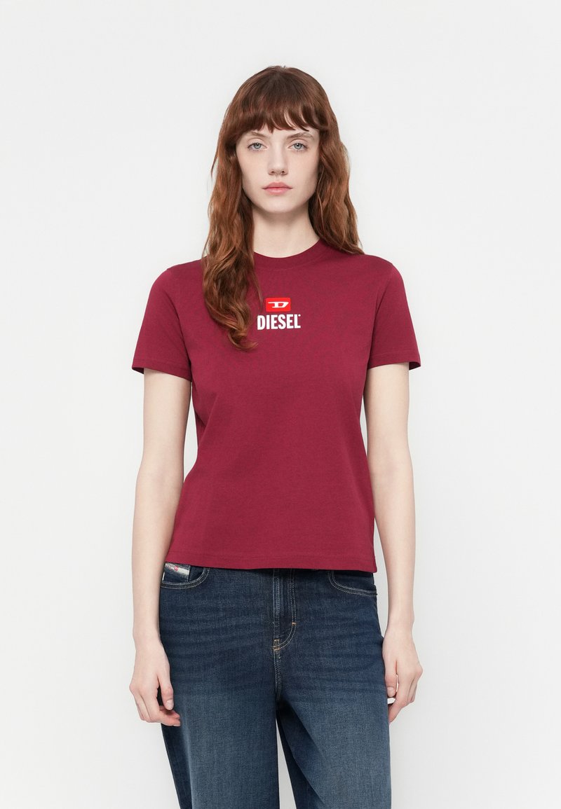 Diesel T-shirt print rood