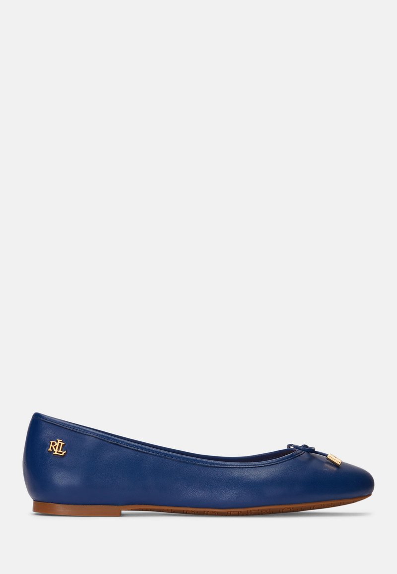 Lauren Ralph Lauren JAYNA NAPPA LEATHER FLAT - Ballerine - indigo sail