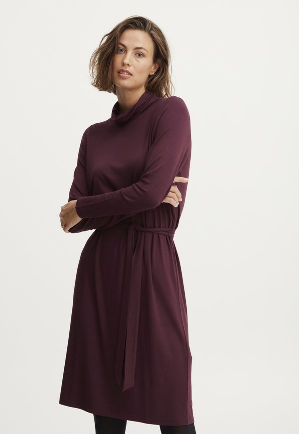 FRANN - Jersey dress - fig