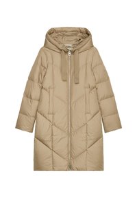 Marc O'Polo LONG NEW QUILTINGS WITH HOOD - Dūnu mētelis - soft mocca