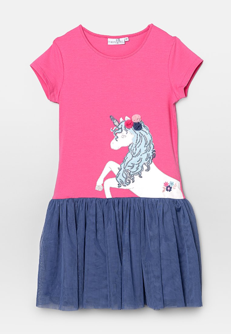 happy girls Jerseyjurk donkerroze