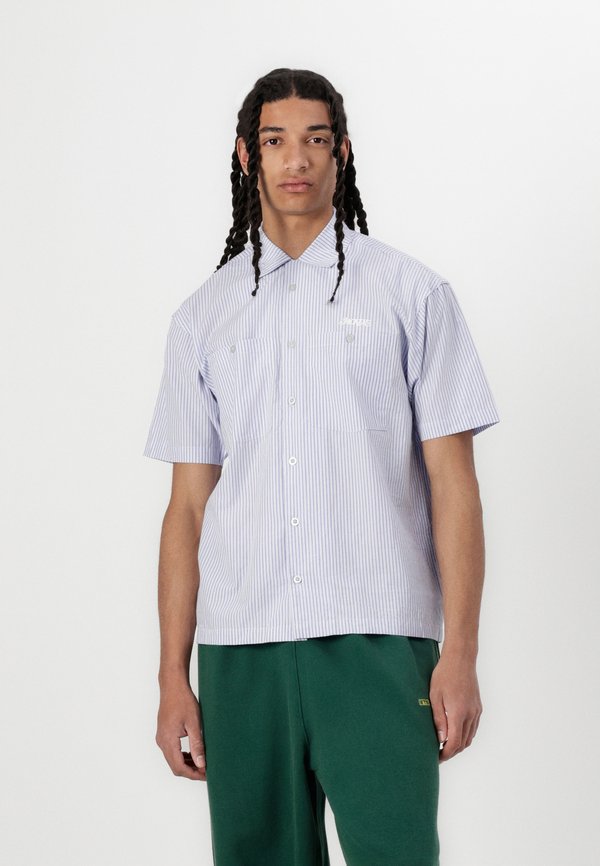 COLLECTIVE STRIPE UNISEX - Button-down blouse - purple4