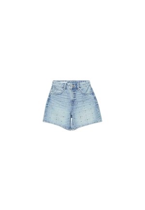 Stradivarius, Denim shorts - mottled royal blue