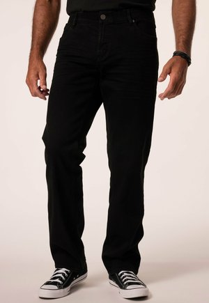 , 5-POCKET, REGULAR-FIT, RAW-- - Relaxed fit jeans - black