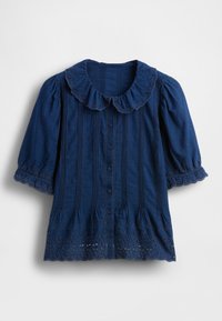 GAP X DOEN EYELET SHIRT - Nööpidega pluus - medium indigo
