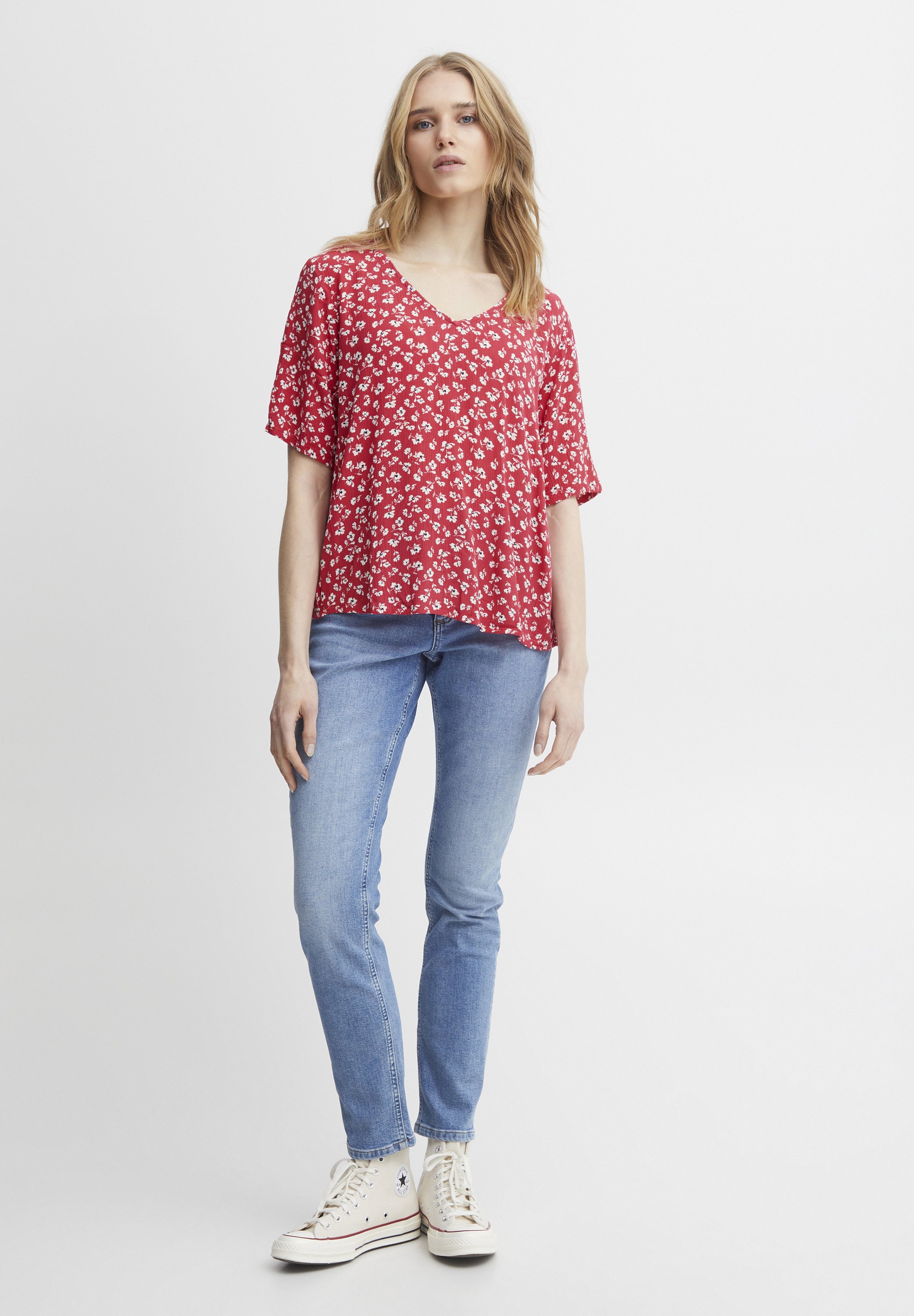 売れ筋商品|||イチ シャツ レディース トップス IHMARRAKECH - Blouse - raspberry wine flower ICHI IHMARRAKECH - Blouse - raspberry wine flower/rood