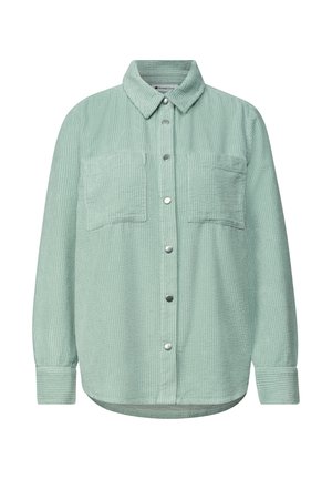 Street One, LONG-SLEEVE CORDUROY SHIRT WITH BUTTONS - Chemisier - eucalyptus green