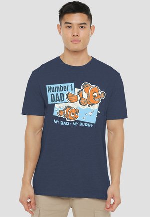 PIXAR FINDING NEMO NUMBER 1 DAD MARLIN - Print T-shirt - dark blue